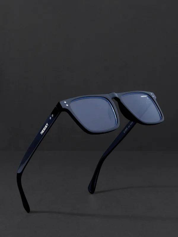 Sunglass Lover Antiblue eyeglasses in matte black with blue tinted lenses Steven Black eyeglass frames for screen protection