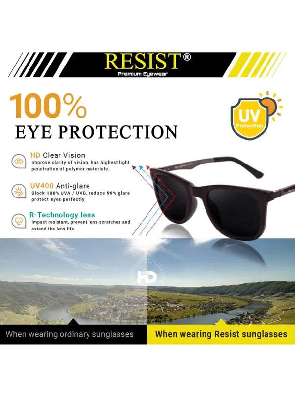 Sunglass Lover wayfarer sunglasses for men black frame with UV400 lenses and 100 percent eye protection