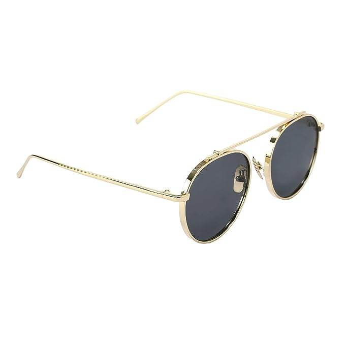 Sunglass Lover Jawan inspired sunglasses gold round metal frame with dark lenses and adjustable nose pads