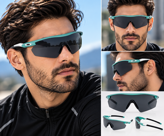 Men’s Black Shield Sports Sunglasses – Polarized