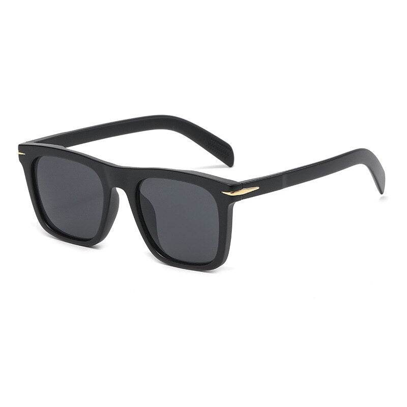 Sunglass Lover black square sunglasses for men and women with matte frame and polarized dark lenses
