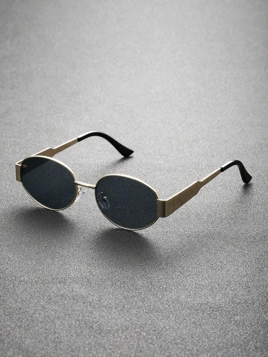 Sunglass Lover round gold frame sunglasses with dark lenses fashion oval sunglasses online India