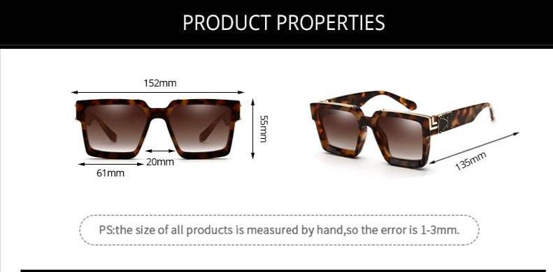 Sunglass Lover tortoiseshell frames dimensions 152mm width 61mm lens 55mm height oversized eyeglasses for men and women