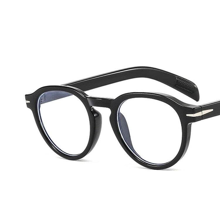 Sunglass Lover black round frame blue light blocking eyeglasses for men for computer and screen use