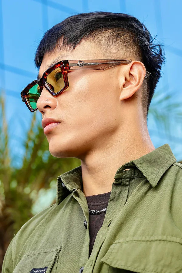 Green Wayfarer UV Sunglasses for Men & Women | Sunglass Lover