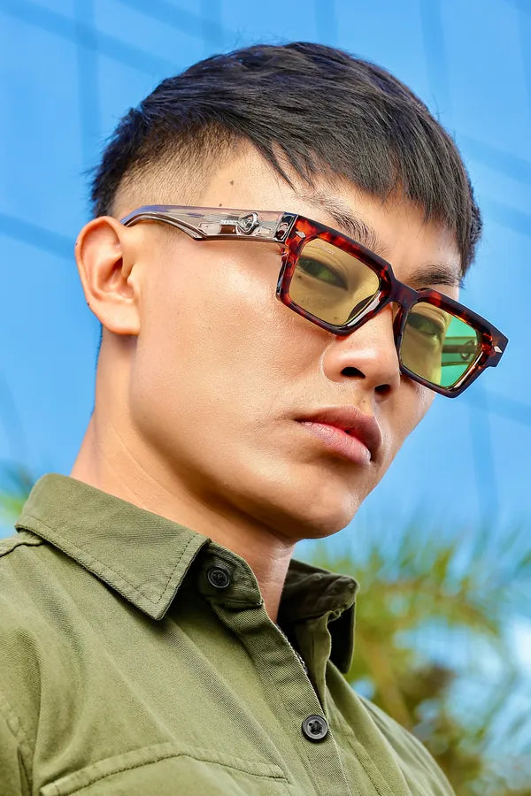 Green Wayfarer UV Sunglasses for Men & Women | Sunglass Lover